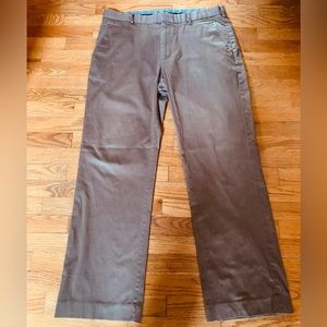 Mens Gap Straight Fit Pants Sz 38 X 34 Brown, Excellent Condition Chinos
